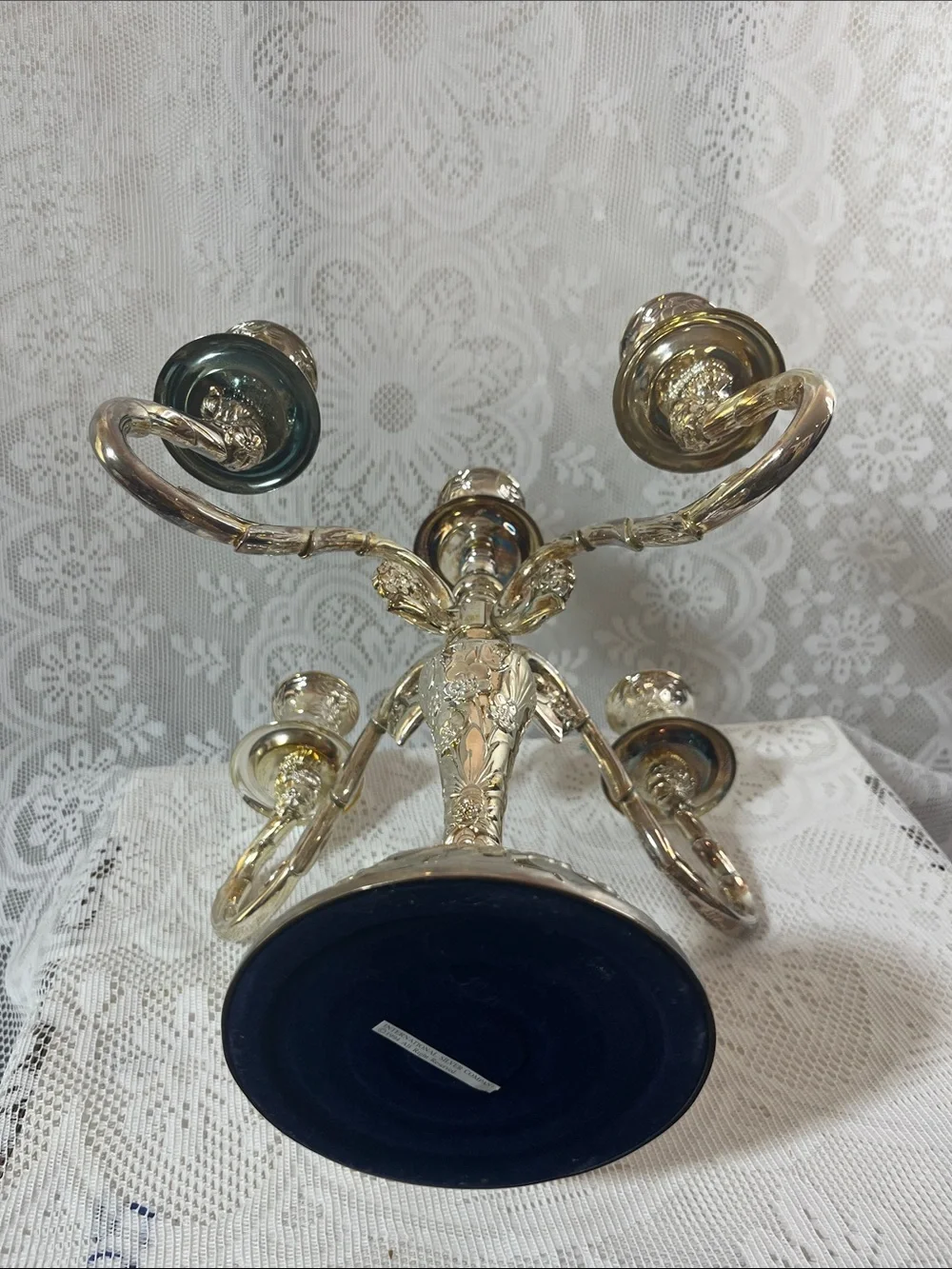 International Silver Company Five-Arm Candelabra - Silver Plated